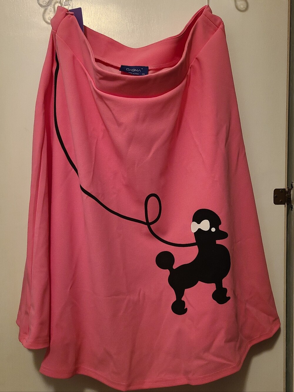 Pink Graphic Poodle Skirt